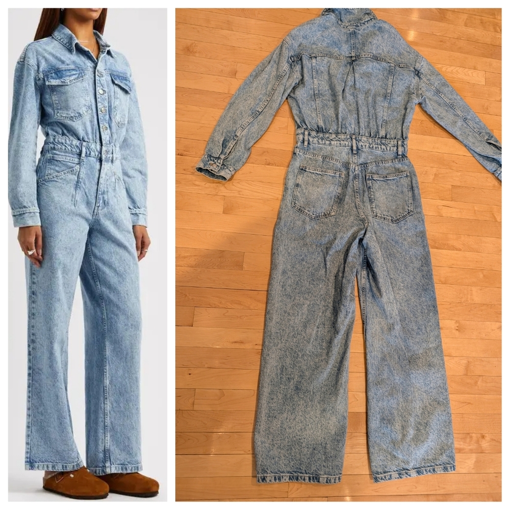 Free People Touch the Sky Denim Jumpsuit - Picture 13 of 15